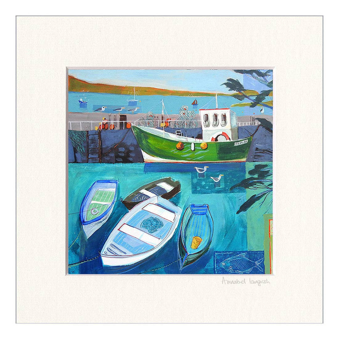 Ahakista Pier Mounted Mini Print 20x20cm - Birch & BrackenPRINT