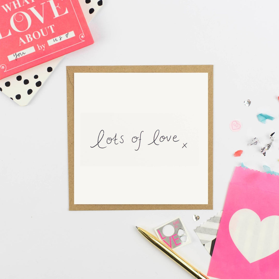 Greeting Card: Lots Of Love - Birch & BrackenCARDS