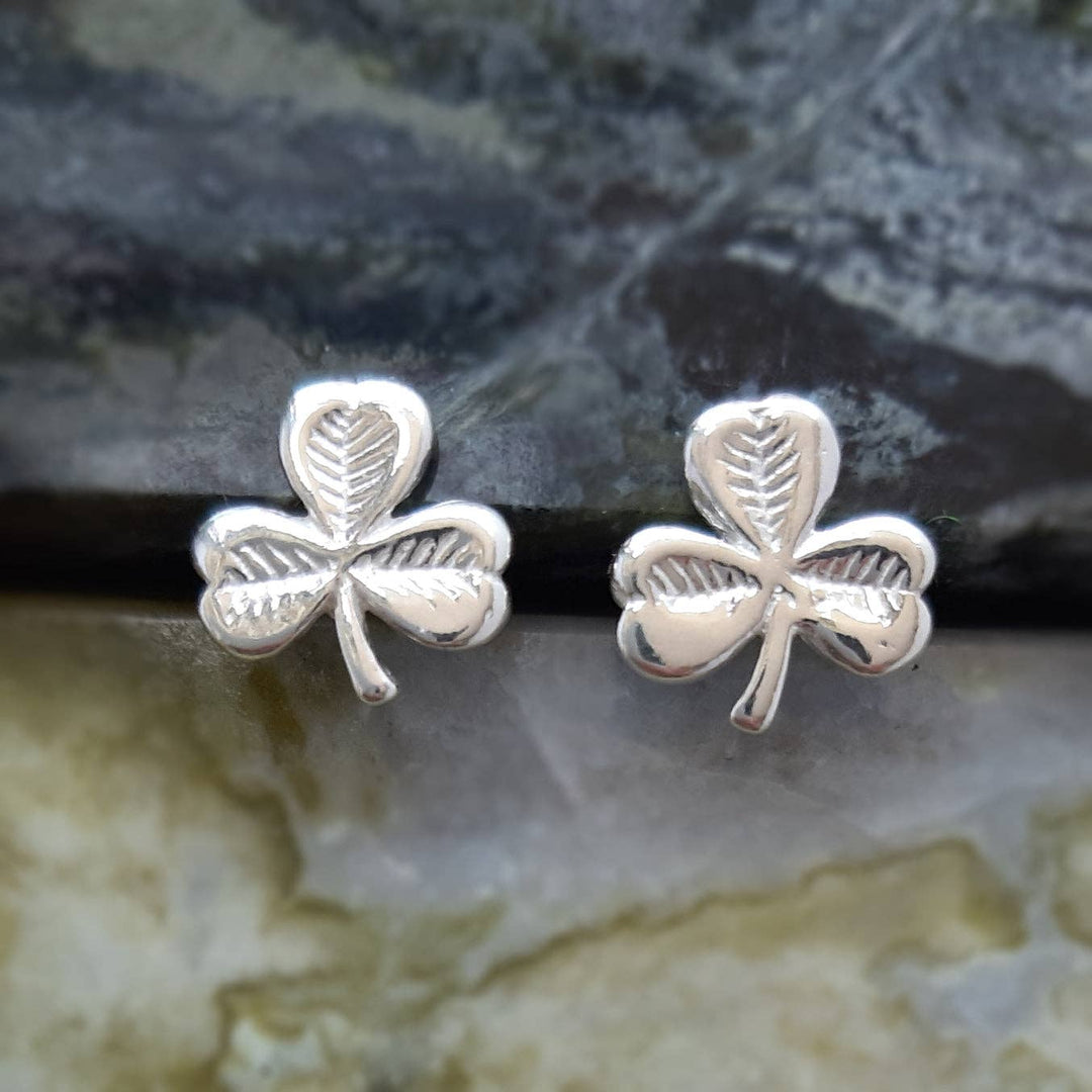 Shamrock Stud Earrings - Birch & BrackenEARRINGS
