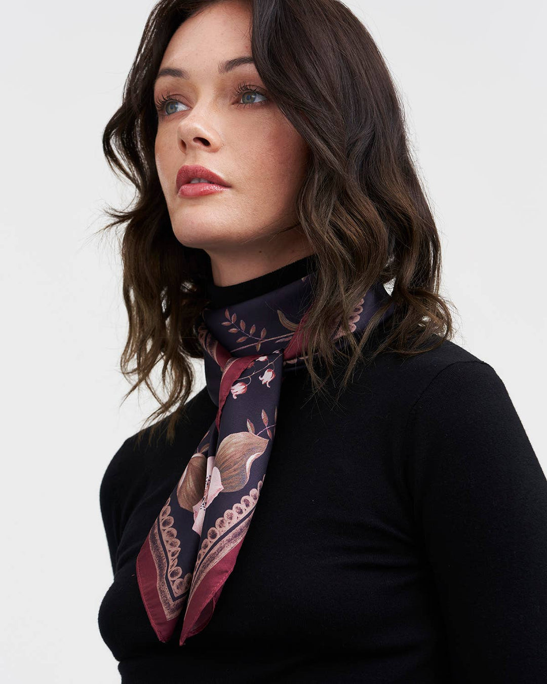 Aurora Tales Peach Square Scarf - Birch & Bracken