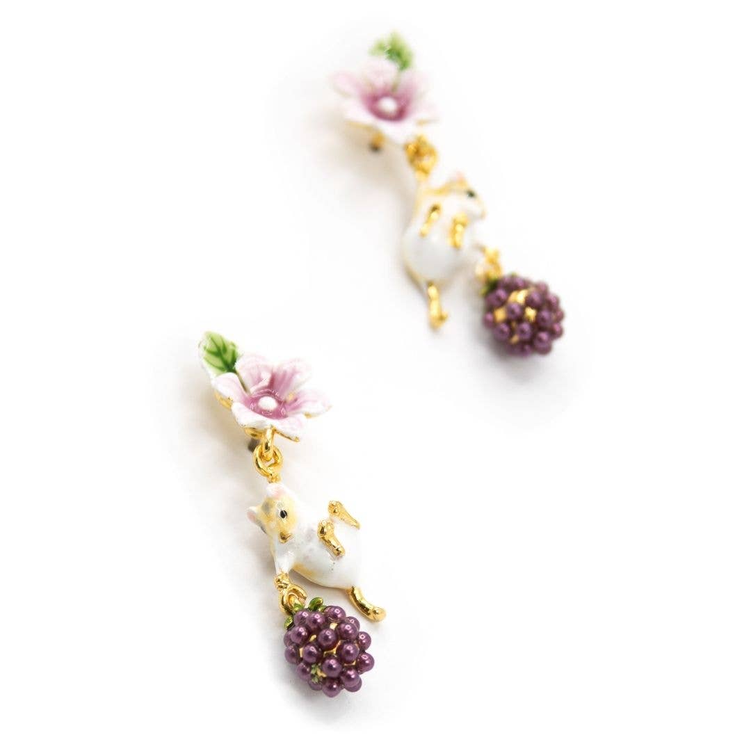 Blackberry & Mouse Earrings - Birch & BrackenEARRINGS