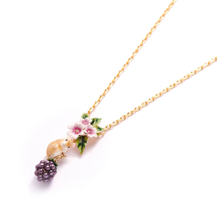 Blackberry & Mouse Pendant - Birch & BrackenNECKLACE