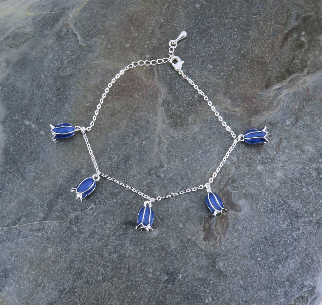 Bluebell Flower Charm Bracelet - Birch & BrackenBRACELET