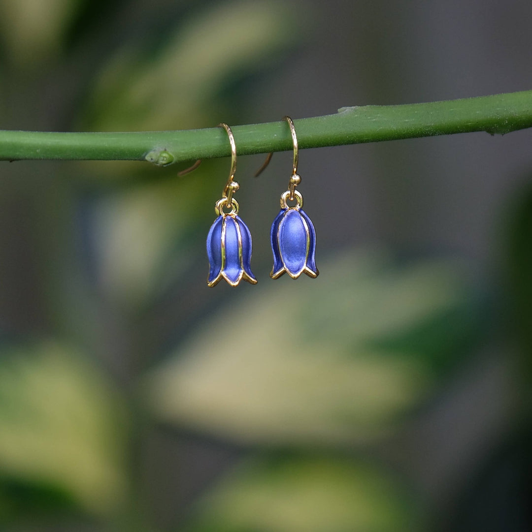Bluebell Flower Drop Hook Earring - Birch & BrackenEARRINGS