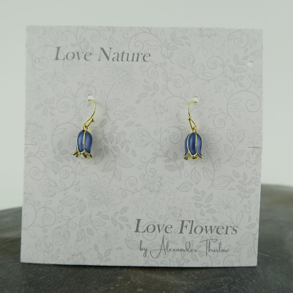 Bluebell Flower Drop Hook Earring - Birch & BrackenEARRINGS