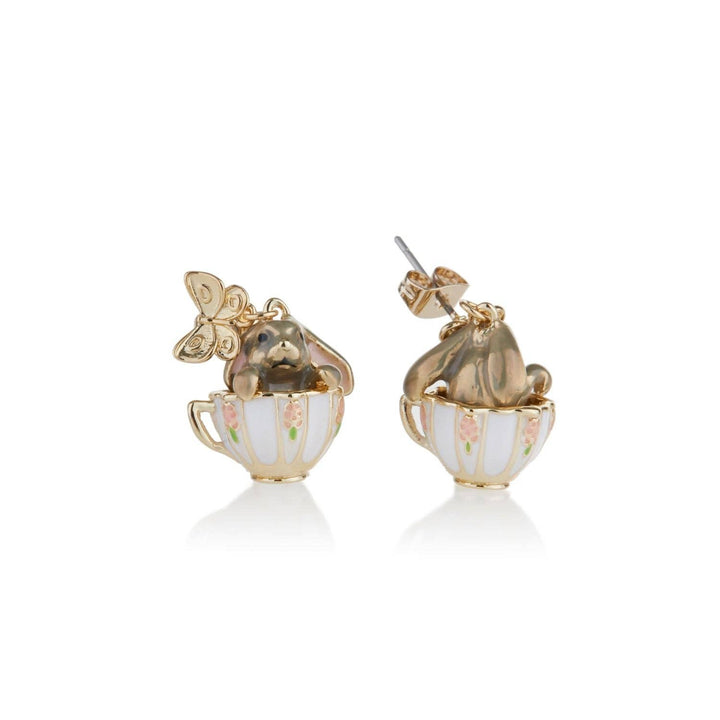 Bunny in a Tea - Cup Earrings - Birch & BrackenEARRINGS