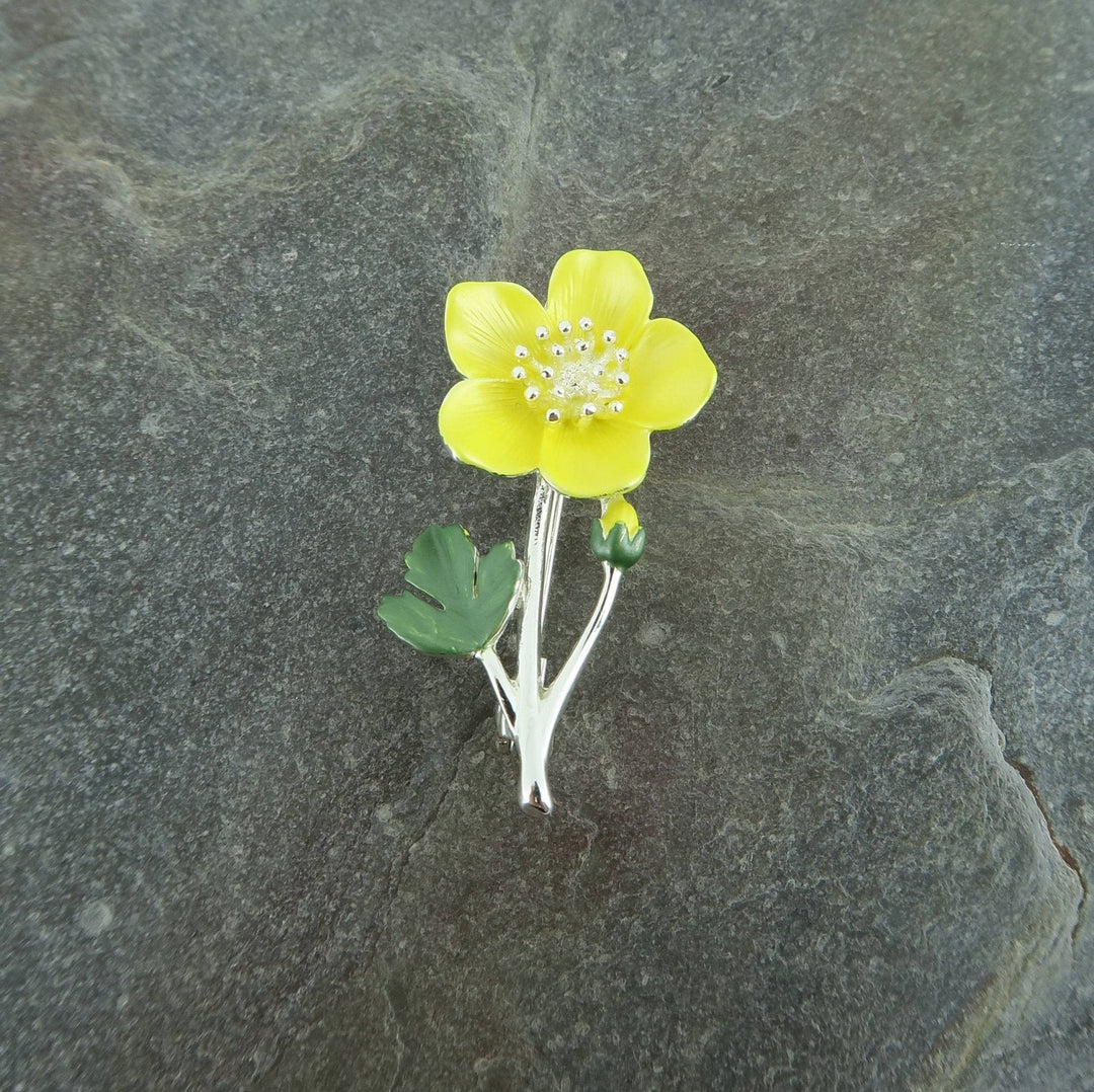 Buttercup Enamelled Brooch - Birch & BrackenBROOCH