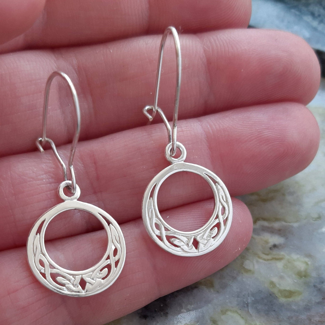 Celtic Circle Drop Earrings - Birch & BrackenEARRINGS