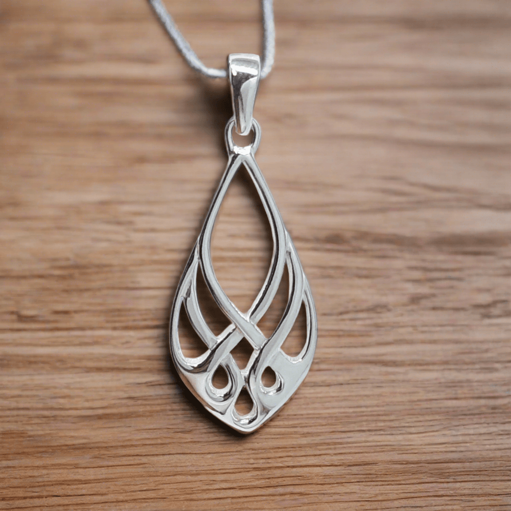 Celtic Open Drop - Birch & BrackenNECKLACE