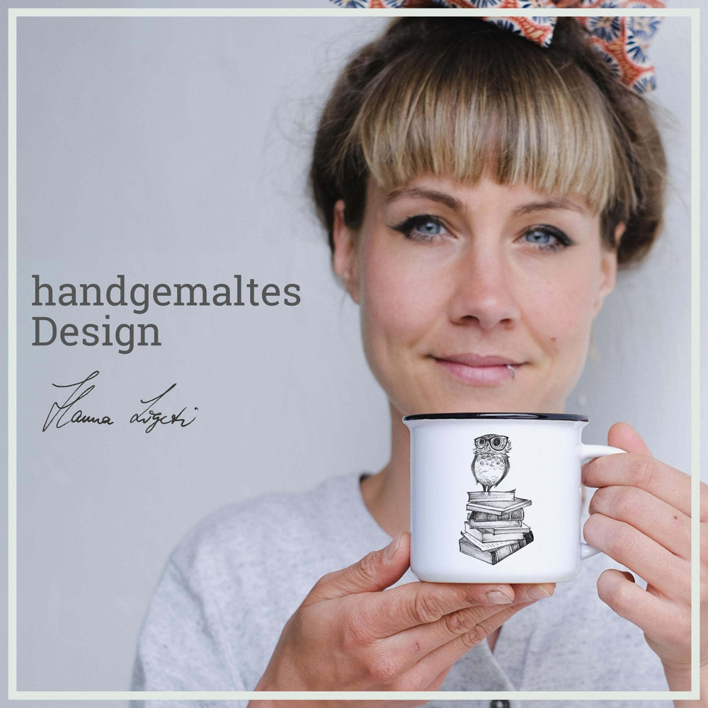 Ceramic mug — book owl - Birch & BrackenMUG