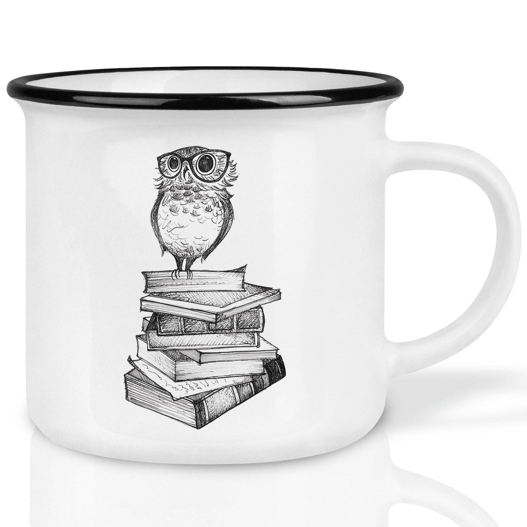 Ceramic mug — book owl - Birch & BrackenMUG