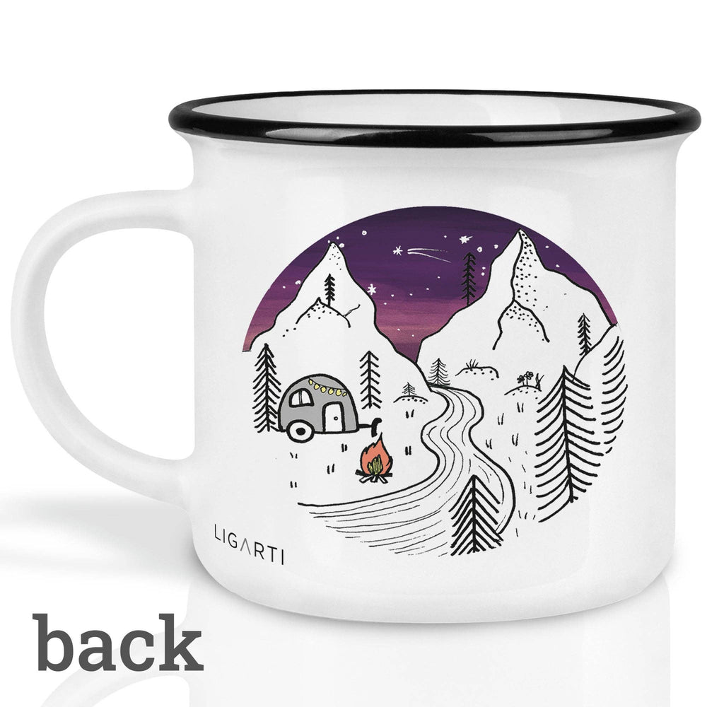 Ceramic mug: Camping Day and Night - Birch & BrackenMUG