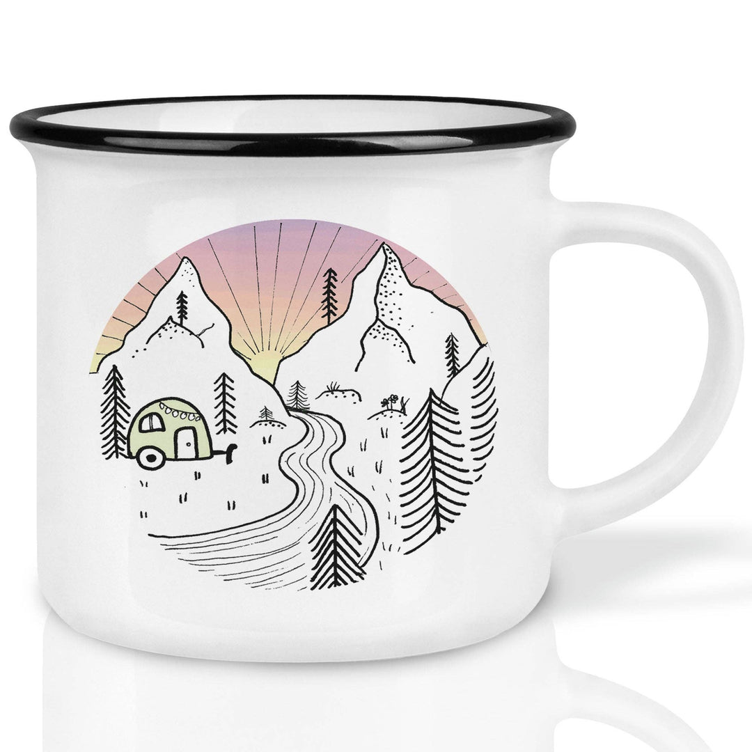 Ceramic mug: Camping Day and Night - Birch & BrackenMUG