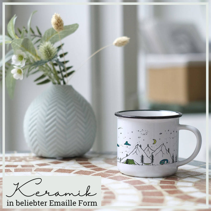 Ceramic mug — Camping Life - Birch & BrackenMUG
