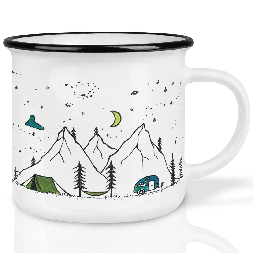 Ceramic mug — Camping Life - Birch & BrackenMUG