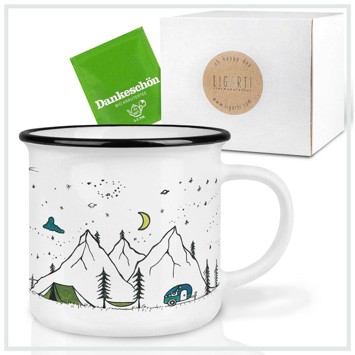 Ceramic mug — Camping Life - Birch & BrackenMUG