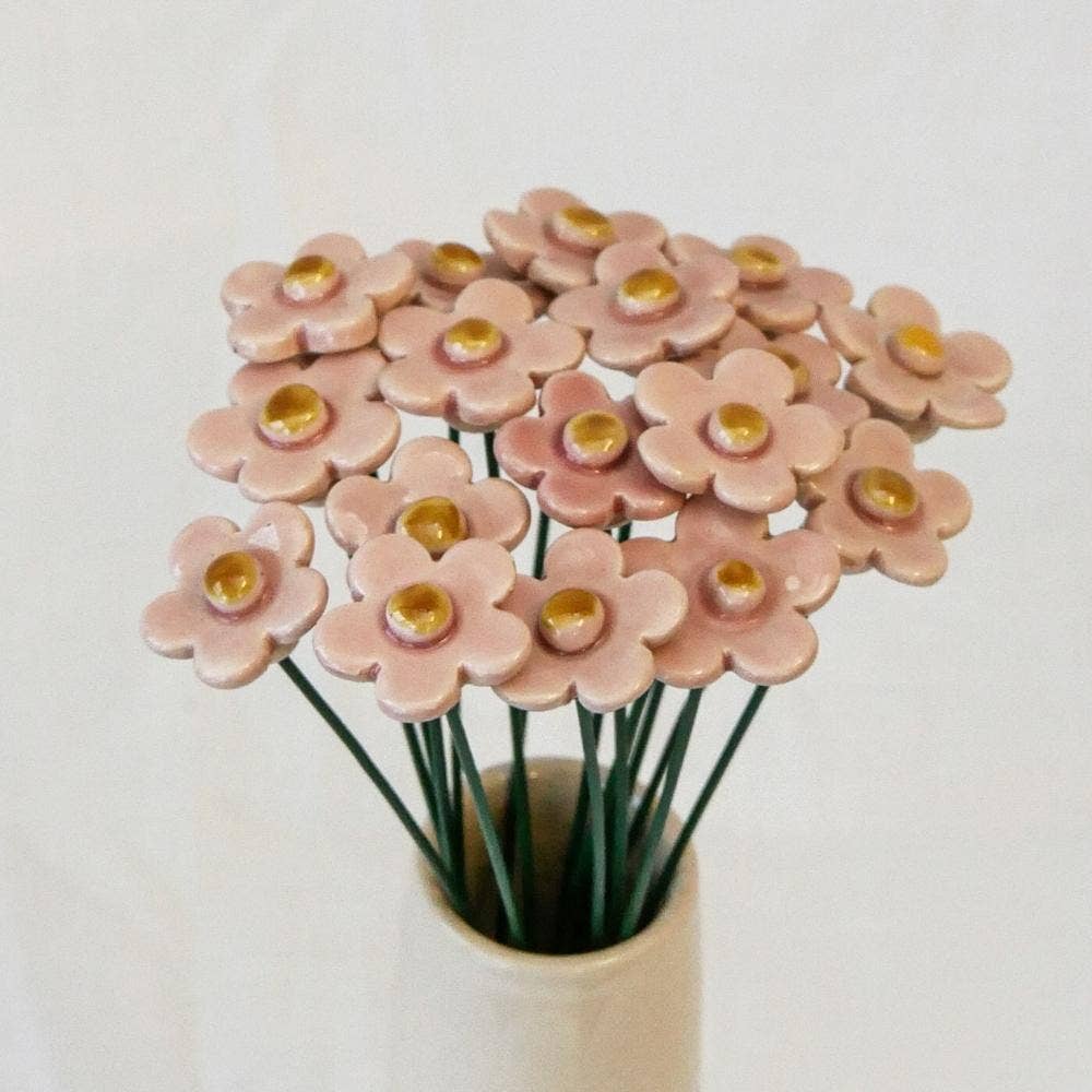 Ceramic Strawberry Flower - Birch & BrackenFLOWERS