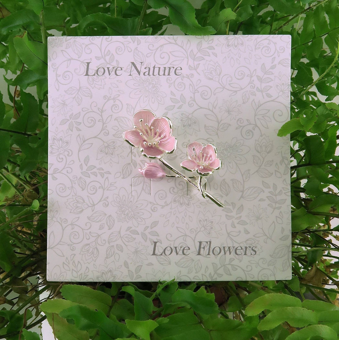 Cherry Blossom Pink Flower Brooch - Birch & BrackenBROOCH