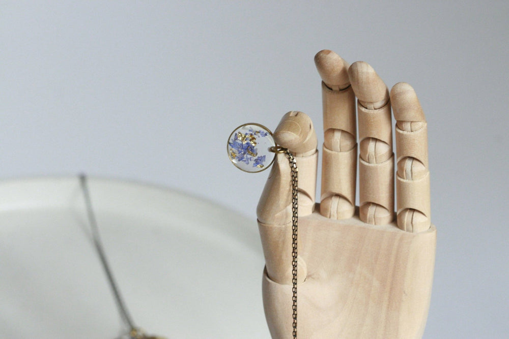 Cornflower Petal Confetti Necklace - Birch & BrackenNECKLACE