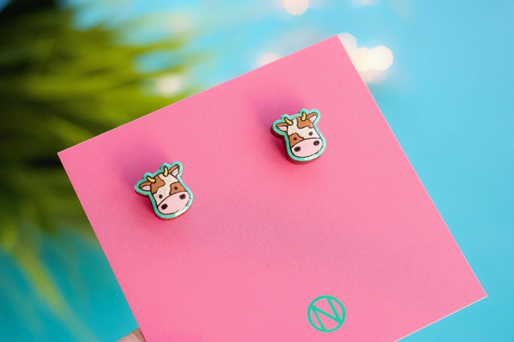 Cow Stud Earrings - Birch & BrackenEARRINGS