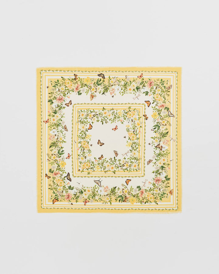 Cybele Yellow Square Scarf - Birch & BrackenSCARF