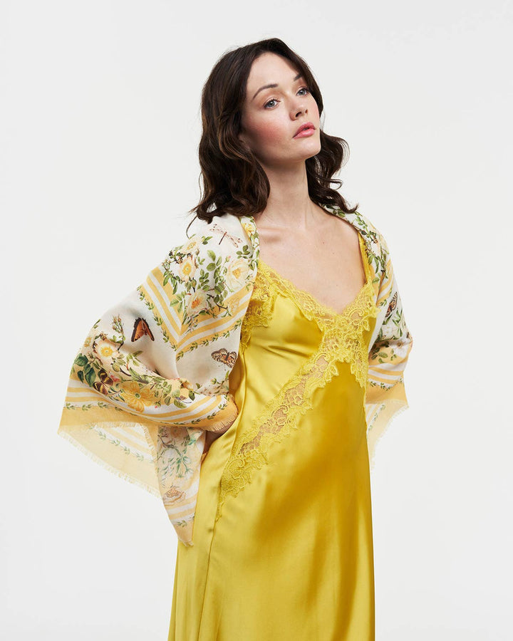 Cybele Yellow Square Scarf - Birch & BrackenSCARF