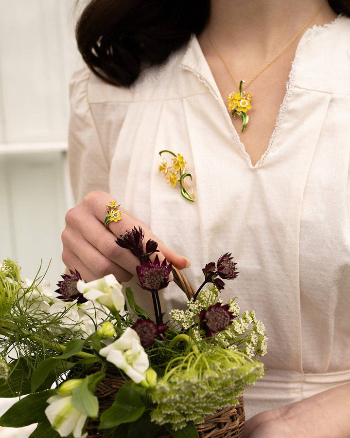 Daffodil Brooch - Birch & BrackenBROOCH