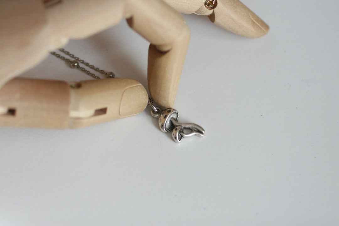 Delicate Mushroom Necklace - Birch & BrackenNECKLACE