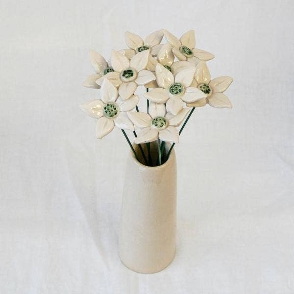 Edelweiss Ceramic Flower - Birch & BrackenFLOWERS