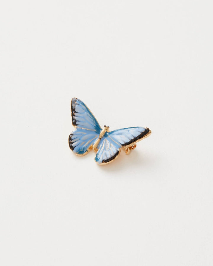 Enamel Blue Butterfly Brooch - Birch & BrackenBROOCH