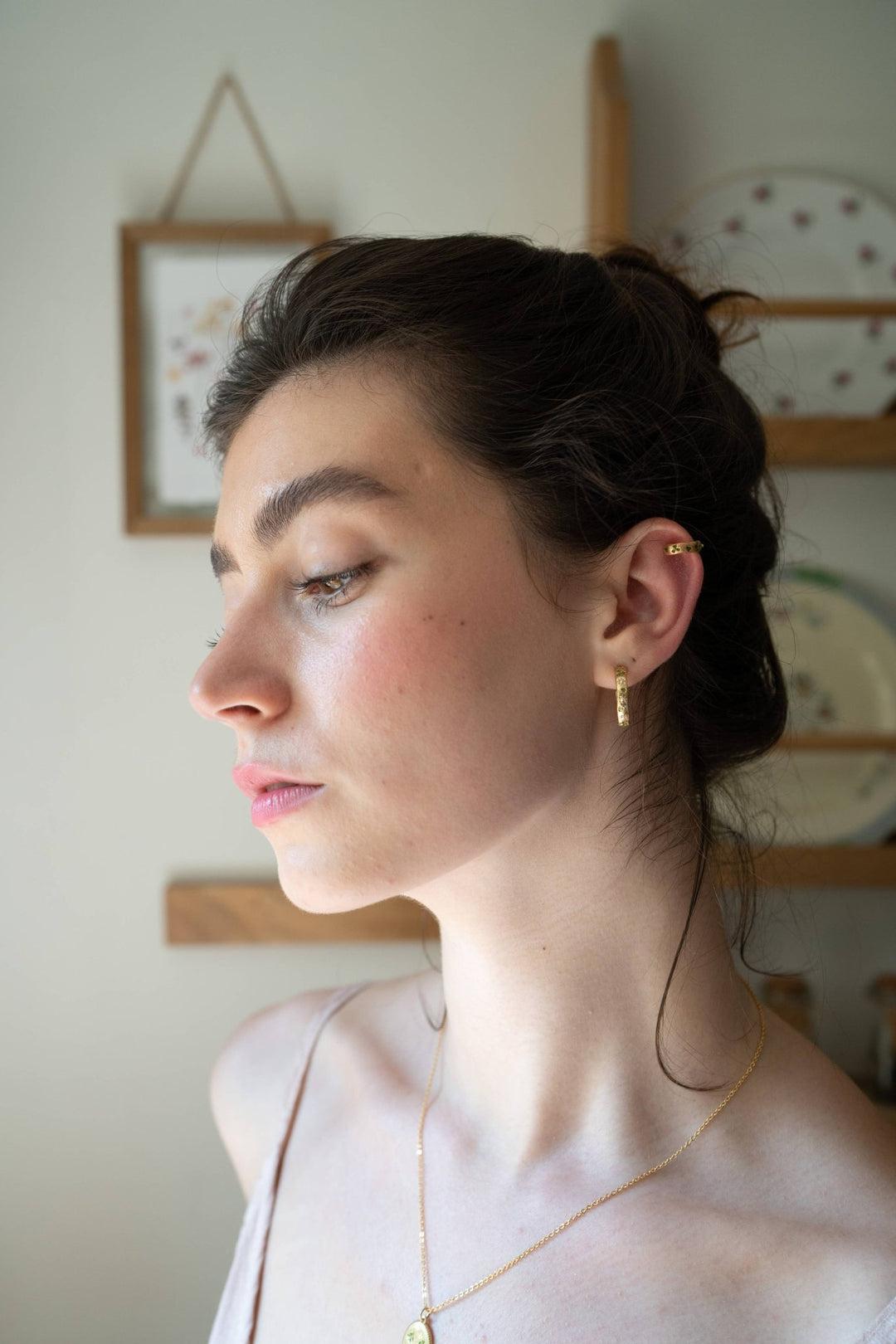 FABLE Four Leaf Clover & Pearl Hoop Earrings - Birch & BrackenEARRINGS