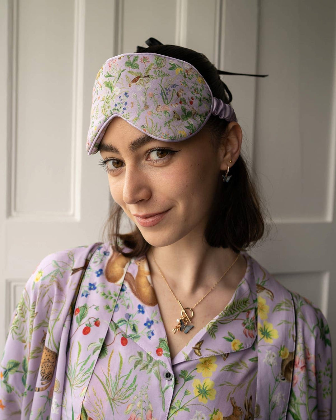 FABLE Meadow Creature Lilac - Sleep Mask - One Size - Birch & BrackenACCESSORIES