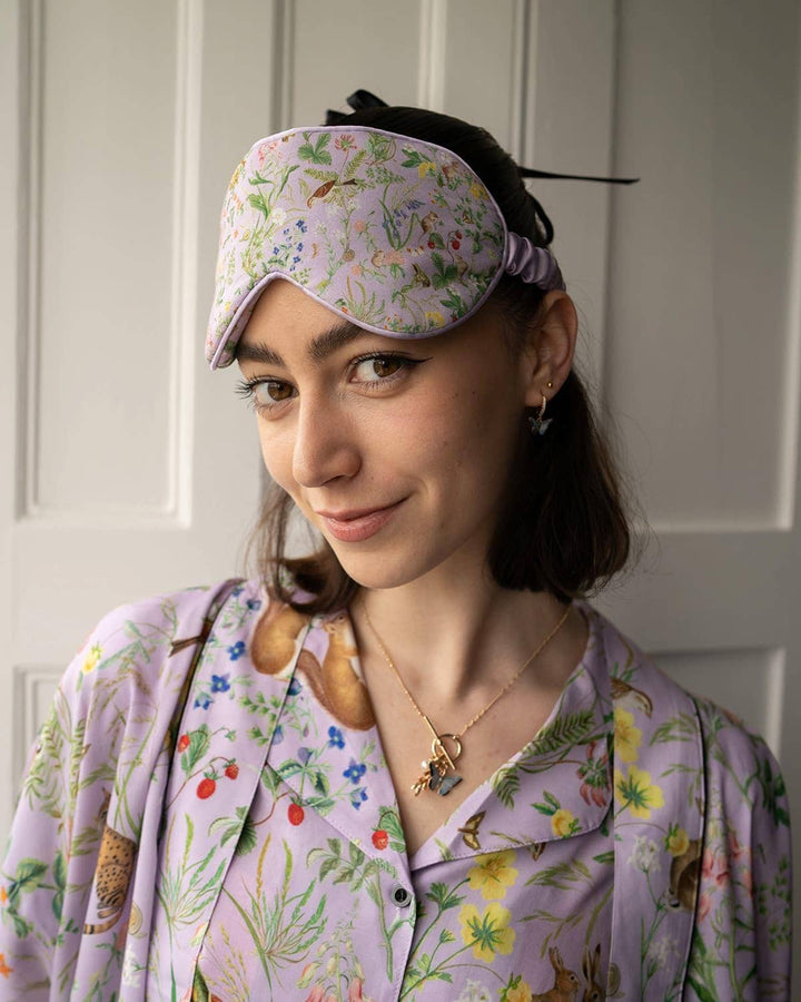 FABLE Meadow Creature Lilac - Sleep Mask - One Size - Birch & BrackenACCESSORIES