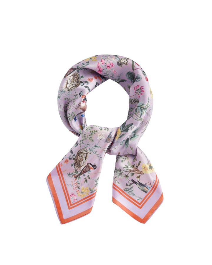 FABLE Meadow Creatures Lilac Square Scarf - Birch & BrackenACCESSORIES