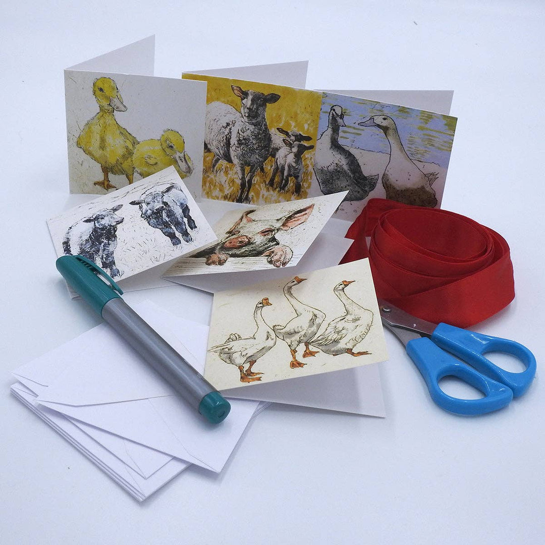 'Farmyard' Mini Cards Set - Birch & BrackenCARDS