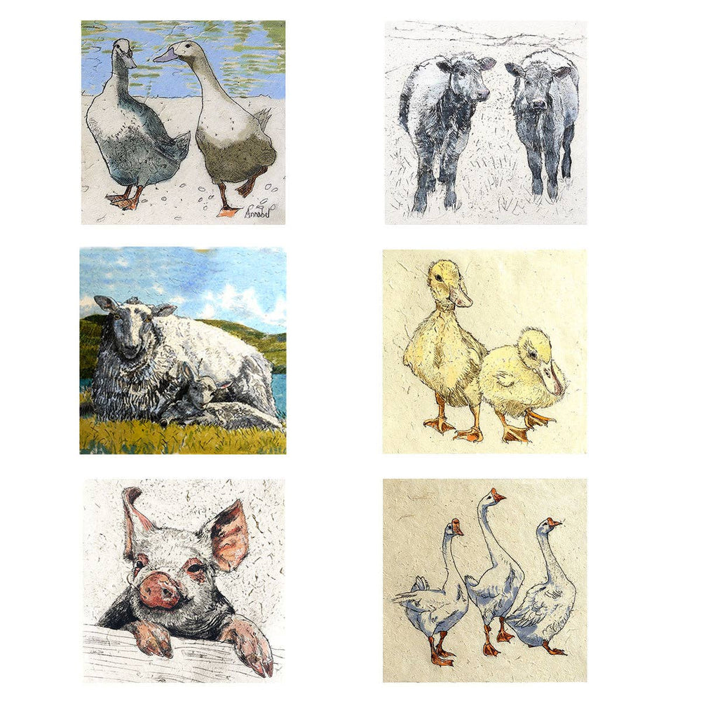'Farmyard' Mini Cards Set - Birch & BrackenCARDS