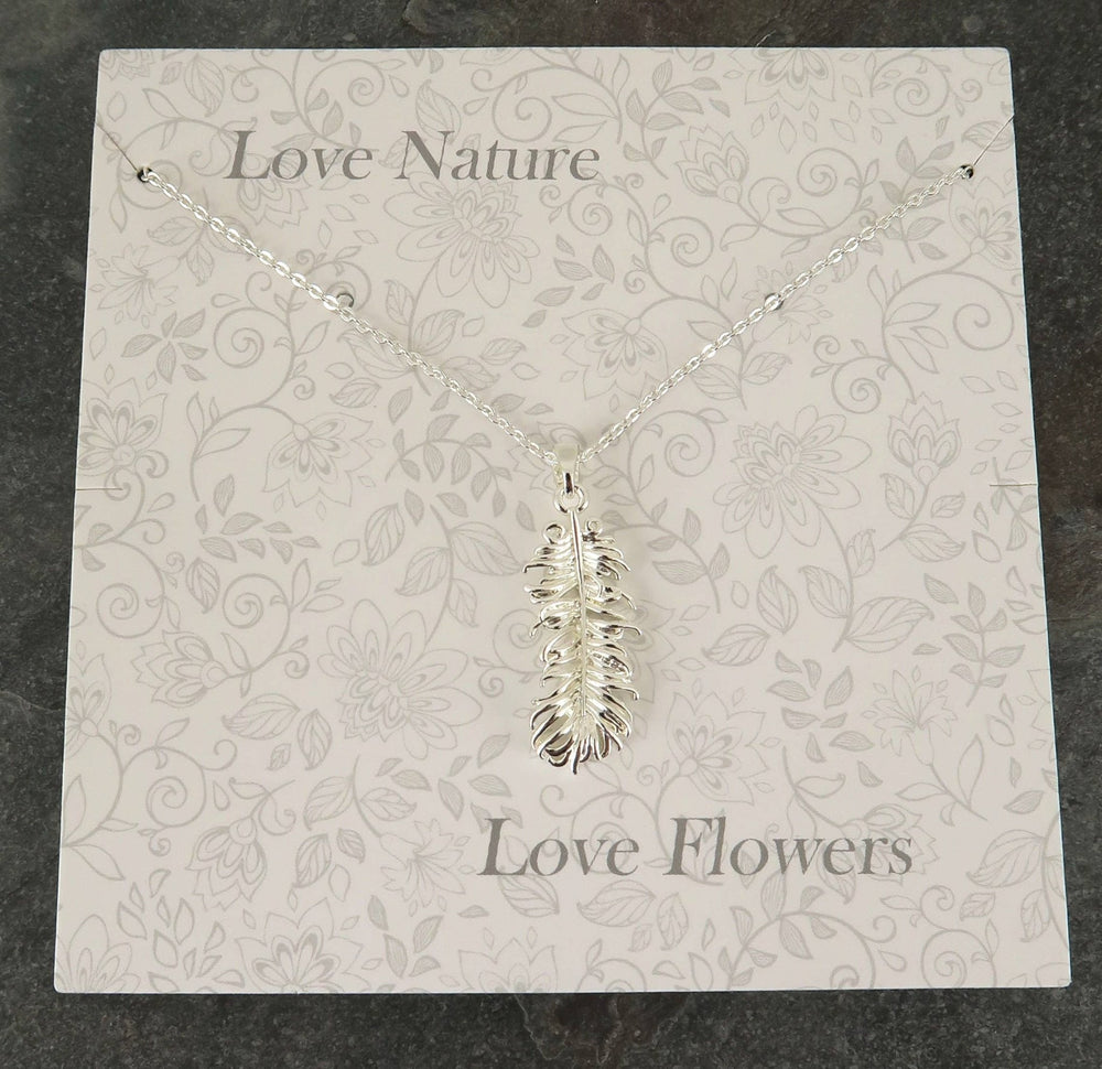 Feather Pendant Necklace - Birch & BrackenNECKLACE