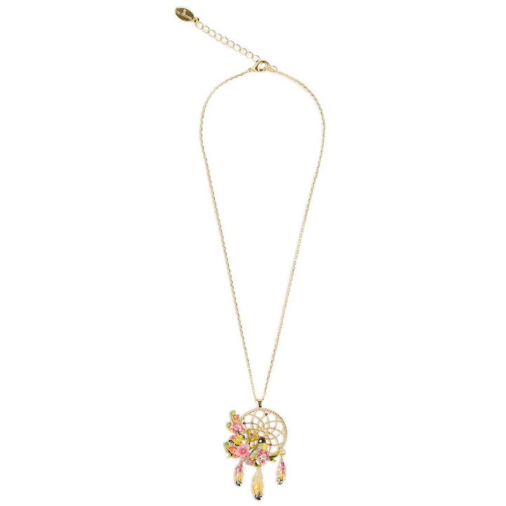 Floral Dream Catcher Pendant - Birch & BrackenNECKLACE