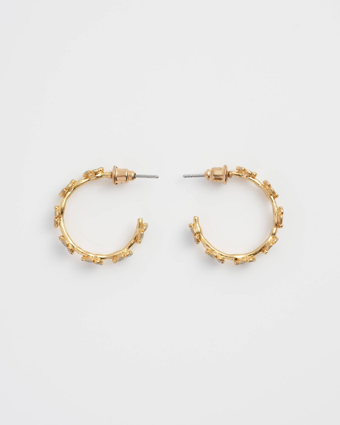Forget - Me - Not Stud Hoops - Birch & BrackenEARRINGS