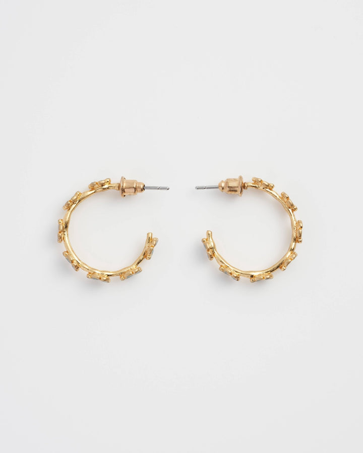 Forget - Me - Not Stud Hoops - Birch & BrackenEARRINGS