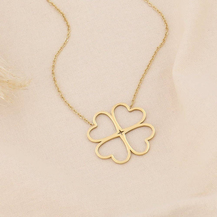 Four Leaf Clover Fine Chain Necklace - Birch & BrackenNECKLACE