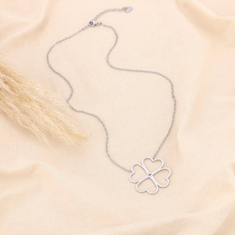 Four Leaf Clover Fine Chain Necklace - Birch & BrackenNECKLACE