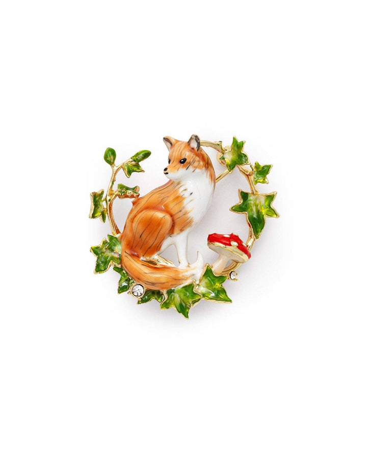 Fox & Ivy Brooch - Birch & BrackenBROOCH