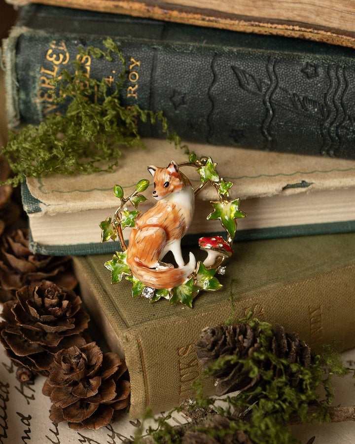 Fox & Ivy Brooch - Birch & BrackenBROOCH