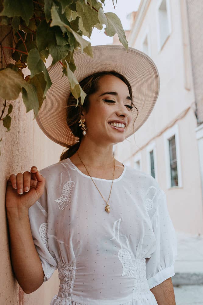 Gold Olive Branch Earrings - Birch & BrackenEARRINGS
