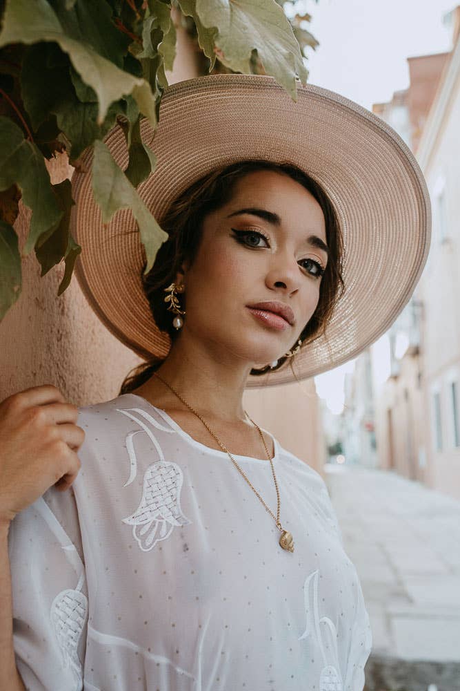 Gold Olive Branch Earrings - Birch & BrackenEARRINGS