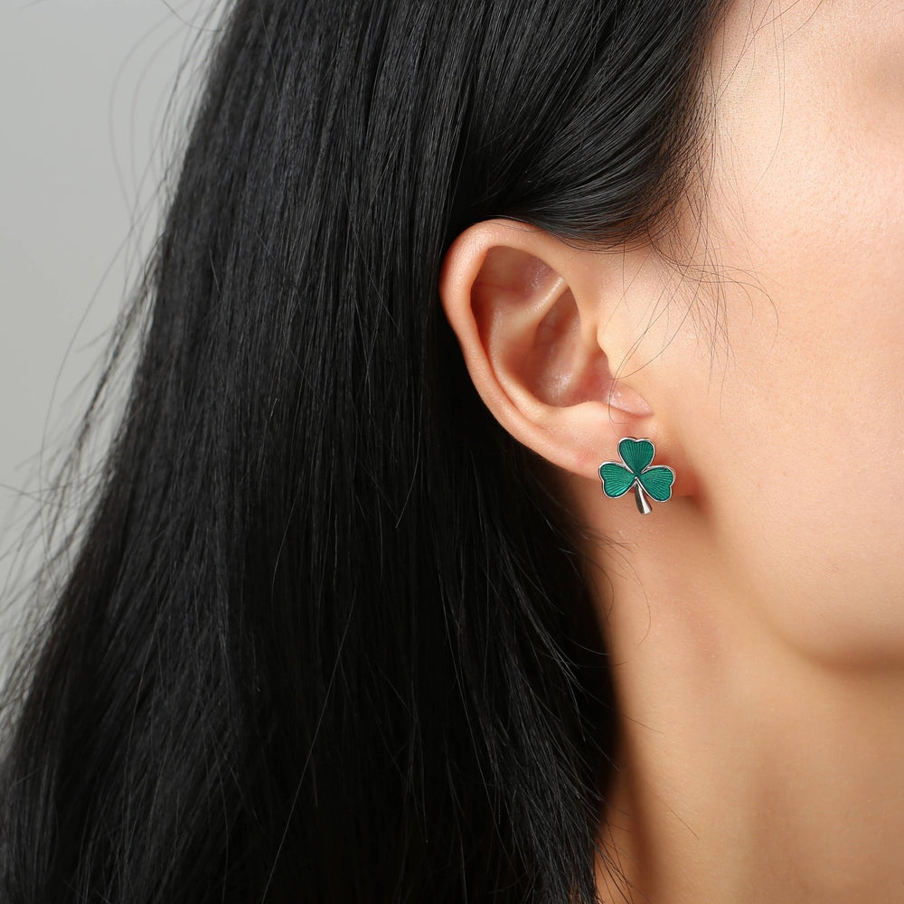 Green Shamrock Earrings - Birch & BrackenEARRINGS