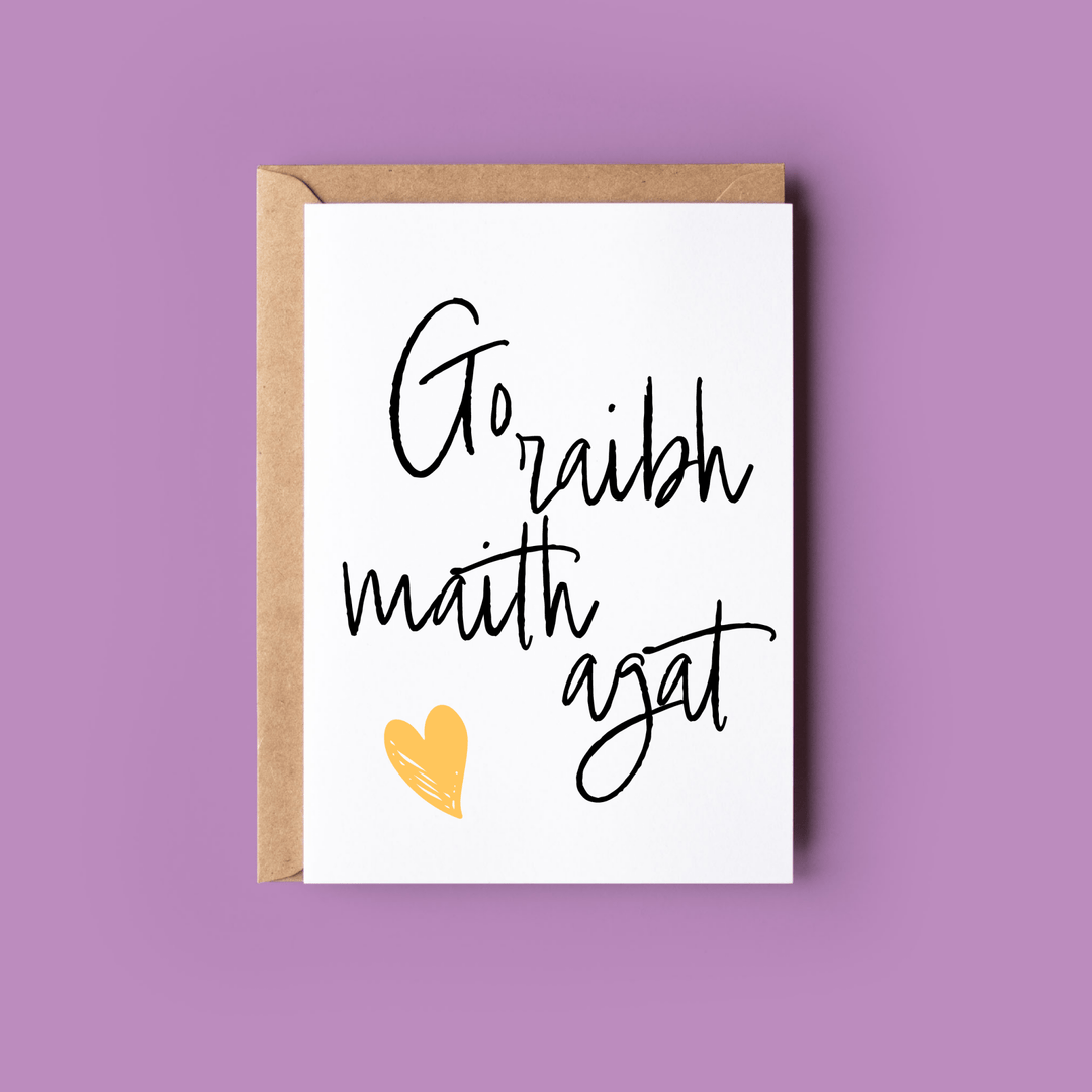 Greeting Card: Go Raibh Maith Agat - Birch & BrackenCARDS