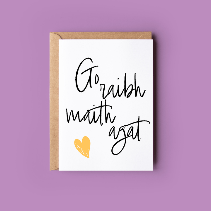 Greeting Card: Go Raibh Maith Agat - Birch & BrackenCARDS