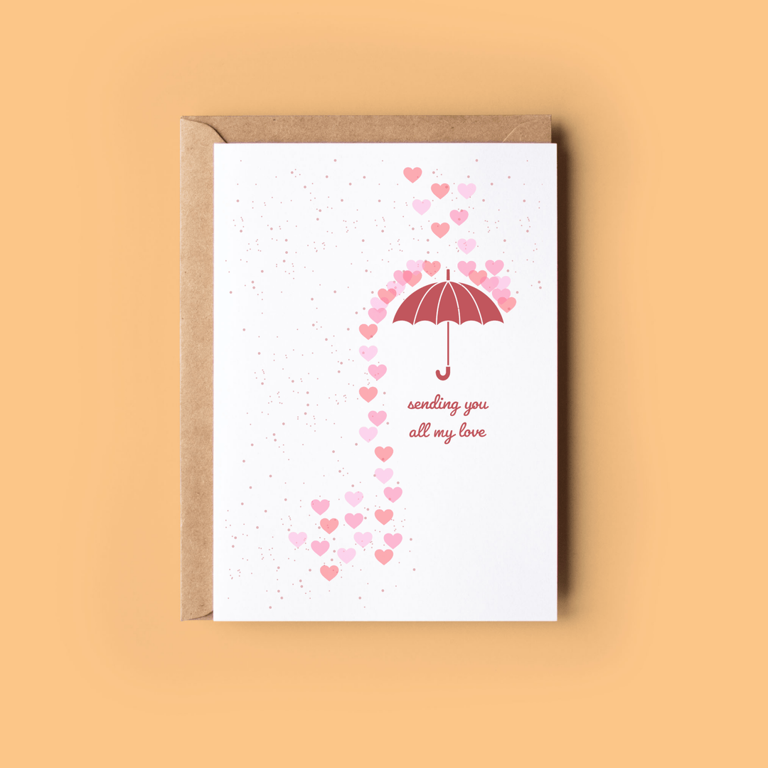 Greeting Card: Sending you all my Love - Birch & BrackenCARDS